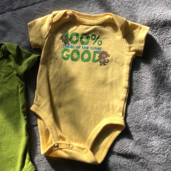 Carters nb boy monkey onesies - Picture 3 of 7